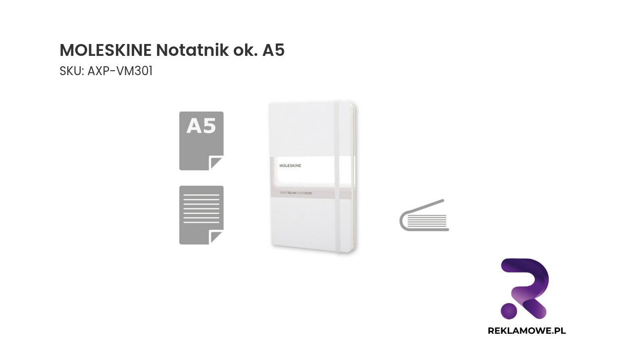 MOLESKINE Notatnik ok. A5 Notatnik Moleskine formatu A5