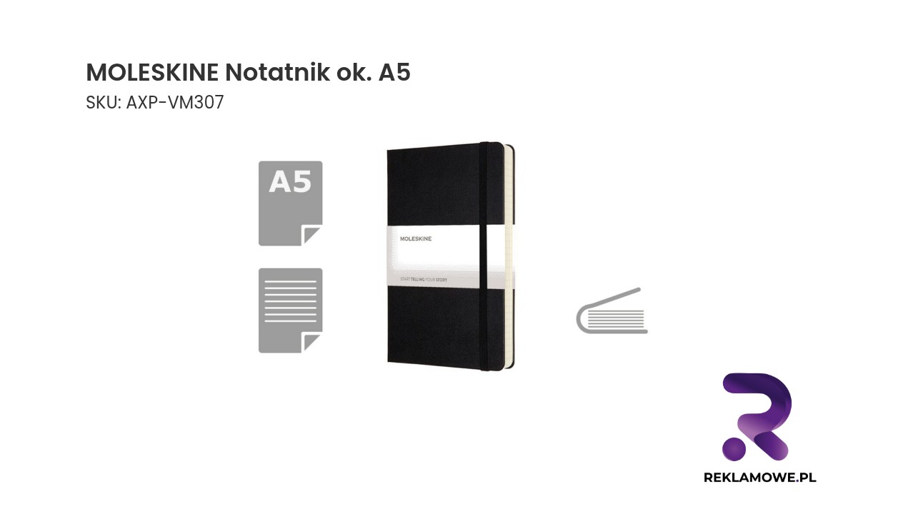 MOLESKINE Notatnik ok. A5 Notatnik Moleskine rozmiar A5