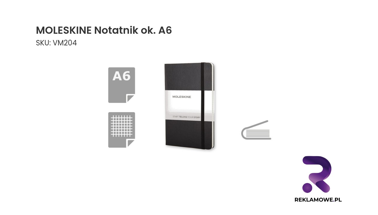 Notatnik MOLESKINE w rozmiarze A6