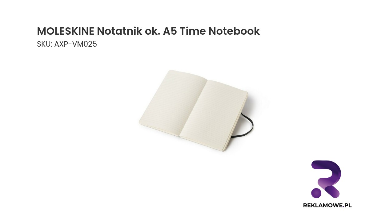 Notatnik Moleskine A5 Time Notebook w eleganckiej okładce