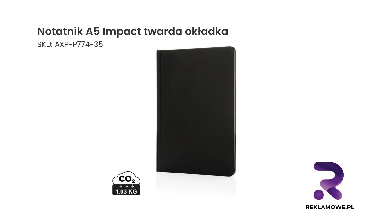 Notatnik A5 z twardą okładką z serii Impact