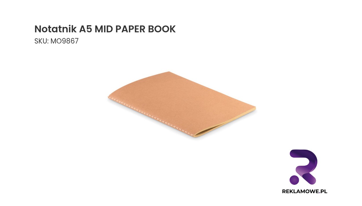 Notatnik A5 MID PAPER BOOK w czarnym kolorze