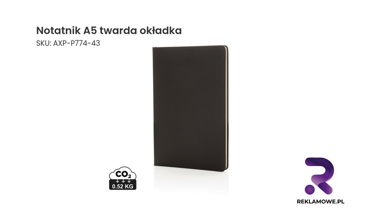Notatnik A5, twarda okładka Notatnik A5 z twardą okładką