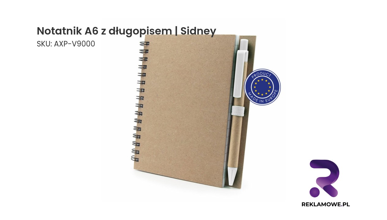 Notatnik A6 z długopisem Sidney