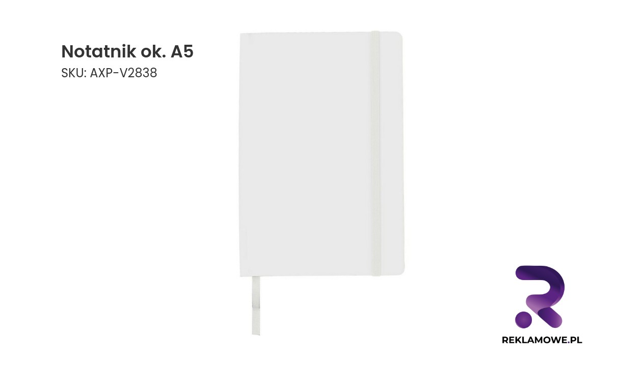Notatnik format A5 z okładką w twardej oprawie
