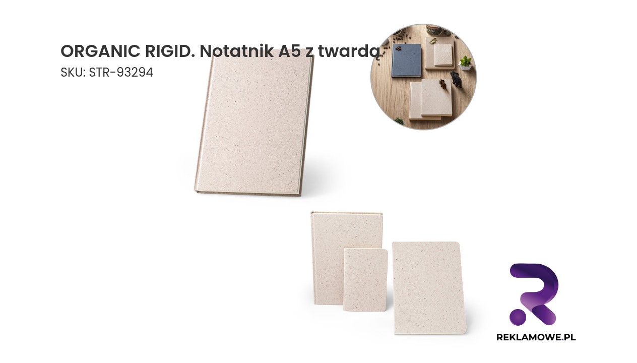 Notatnik A5 z twardą okładką Organic Rigid