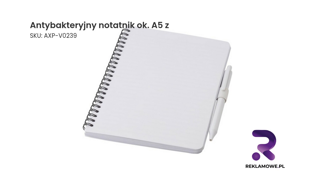 Antybakteryjny notatnik okładka A5
