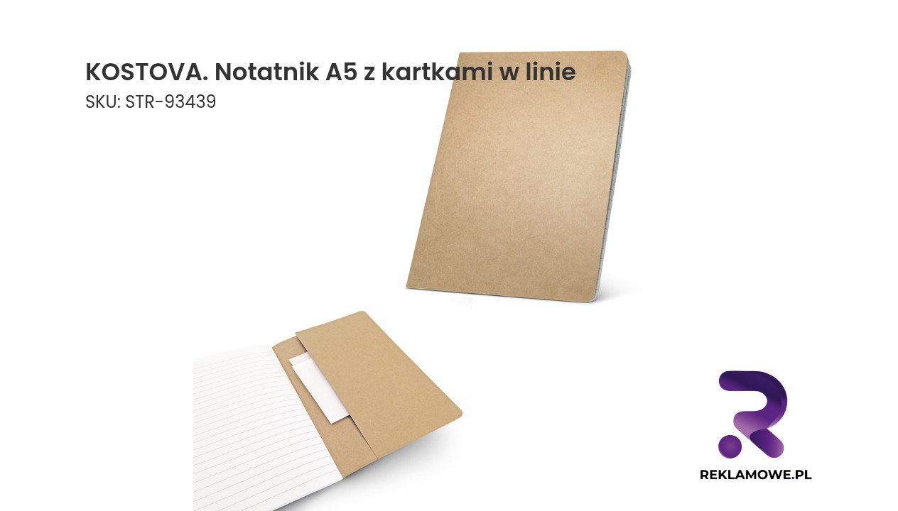 KOSTOVA notatnik A5 z kartkami w linie