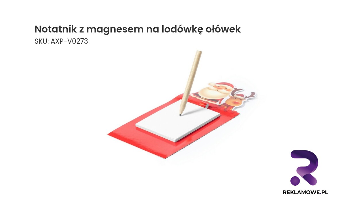 Notatnik z magnesem na lodówkę z ołówkiem