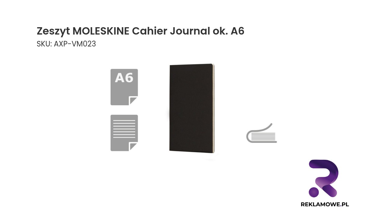 Zeszyt MOLESKINE Cahier Journal w formacie około A6